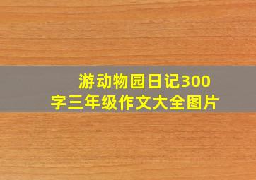 游动物园日记300字三年级作文大全图片