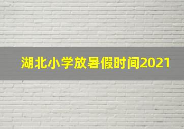 湖北小学放暑假时间2021