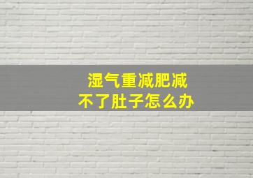 湿气重减肥减不了肚子怎么办