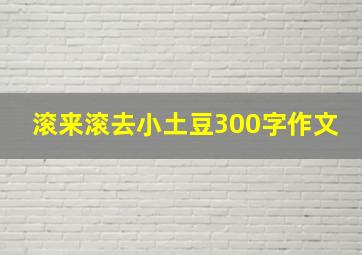 滚来滚去小土豆300字作文