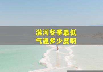 漠河冬季最低气温多少度啊