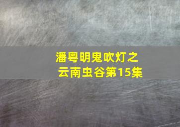 潘粤明鬼吹灯之云南虫谷第15集