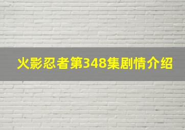 火影忍者第348集剧情介绍