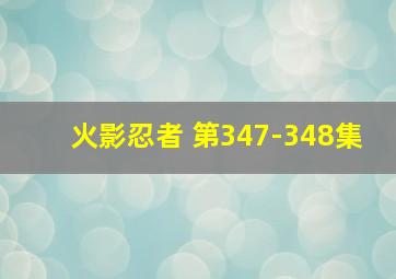 火影忍者 第347-348集