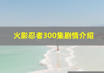 火影忍者300集剧情介绍