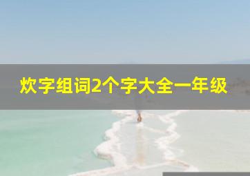 炊字组词2个字大全一年级