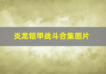 炎龙铠甲战斗合集图片