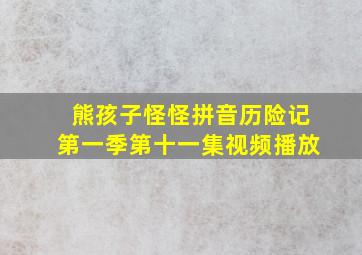 熊孩子怪怪拼音历险记第一季第十一集视频播放