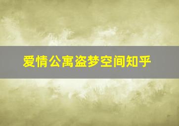 爱情公寓盗梦空间知乎