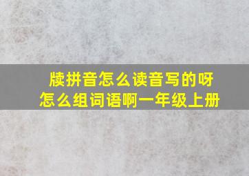 牍拼音怎么读音写的呀怎么组词语啊一年级上册