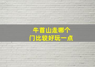 牛首山走哪个门比较好玩一点