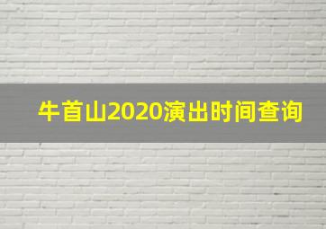 牛首山2020演出时间查询