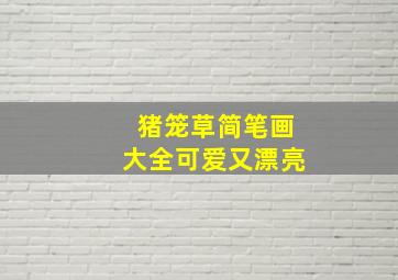 猪笼草简笔画大全可爱又漂亮