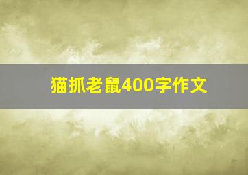 猫抓老鼠400字作文