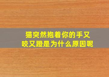 猫突然抱着你的手又咬又蹬是为什么原因呢