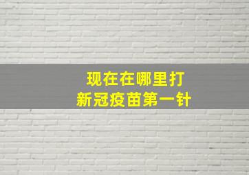 现在在哪里打新冠疫苗第一针