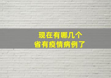 现在有哪几个省有疫情病例了