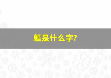 瓤是什么字?