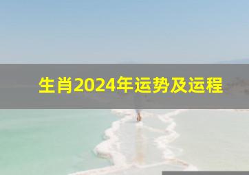 生肖2024年运势及运程