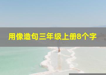 用像造句三年级上册8个字