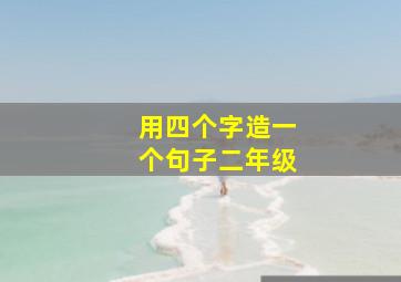 用四个字造一个句子二年级