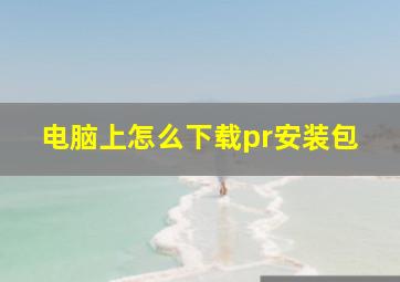 电脑上怎么下载pr安装包