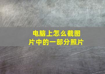 电脑上怎么截图片中的一部分照片