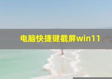 电脑快捷键截屏win11