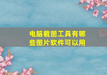 电脑截图工具有哪些图片软件可以用