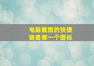 电脑截图的快捷键是哪一个图标