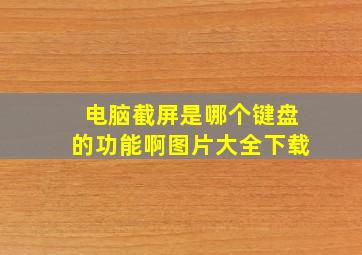 电脑截屏是哪个键盘的功能啊图片大全下载