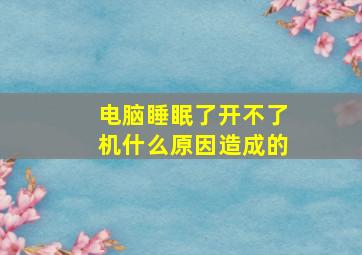 电脑睡眠了开不了机什么原因造成的