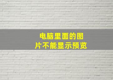 电脑里面的图片不能显示预览