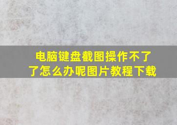 电脑键盘截图操作不了了怎么办呢图片教程下载