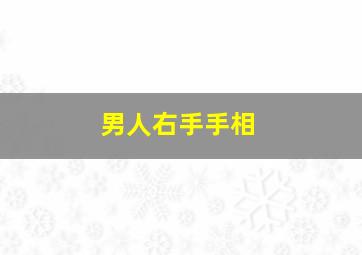 男人右手手相