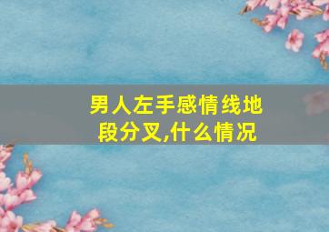 男人左手感情线地段分叉,什么情况