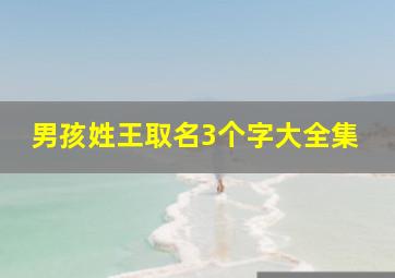 男孩姓王取名3个字大全集