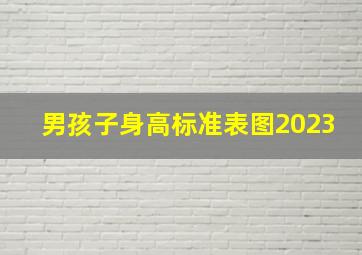 男孩子身高标准表图2023