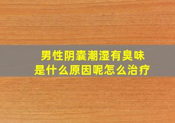 男性阴囊潮湿有臭味是什么原因呢怎么治疗