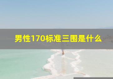 男性170标准三围是什么