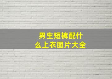 男生短裤配什么上衣图片大全