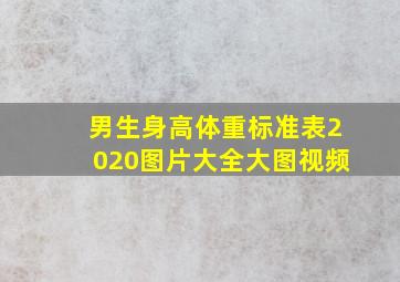 男生身高体重标准表2020图片大全大图视频