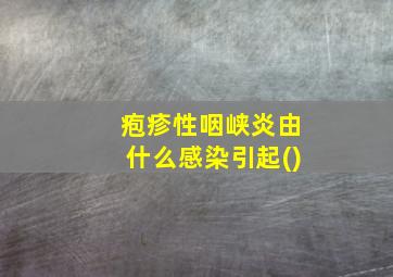 疱疹性咽峡炎由什么感染引起()