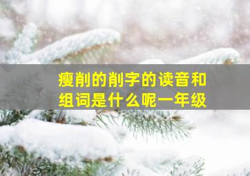 瘦削的削字的读音和组词是什么呢一年级