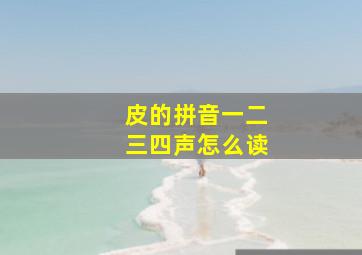 皮的拼音一二三四声怎么读