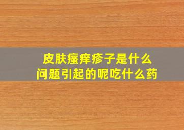 皮肤瘙痒疹子是什么问题引起的呢吃什么药