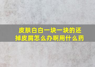 皮肤白白一块一块的还掉皮屑怎么办啊用什么药