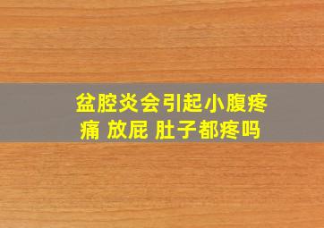 盆腔炎会引起小腹疼痛 放屁 肚子都疼吗