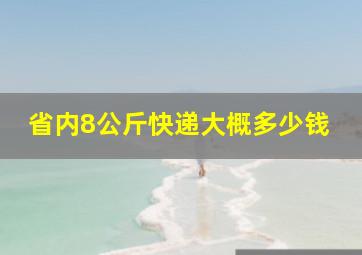 省内8公斤快递大概多少钱