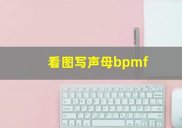 看图写声母bpmf